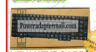 Black Acer Aspire 5335 5535 5735 5735Z Keyboard US NEW